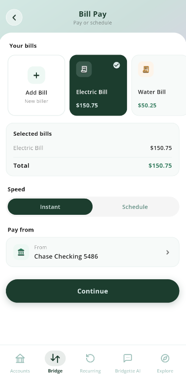 Pay Bills Screenshot